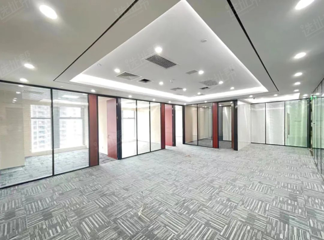 紧邻市民中心 生命保险大厦322平精装出租 双地铁直达